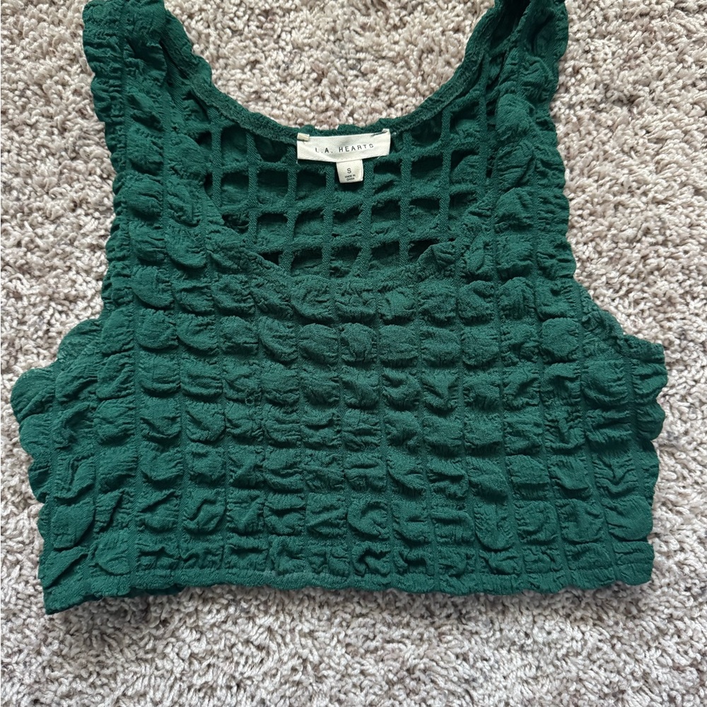 Pacsun green bubble top
